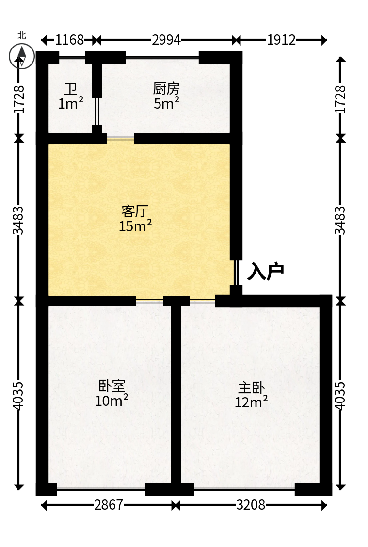 星沙一区  4室2厅0卫   117.50万户型图