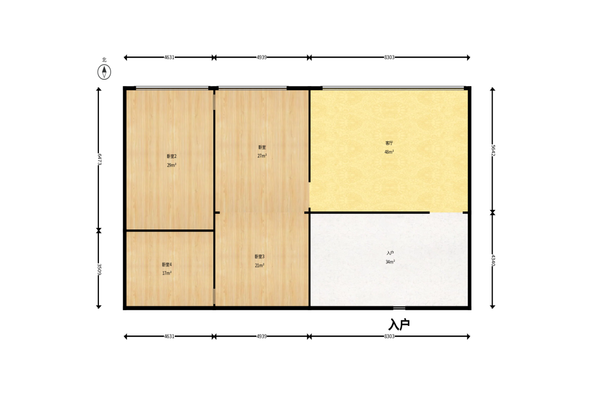中部智谷产业园  1室1厅1卫    121.8万户型图