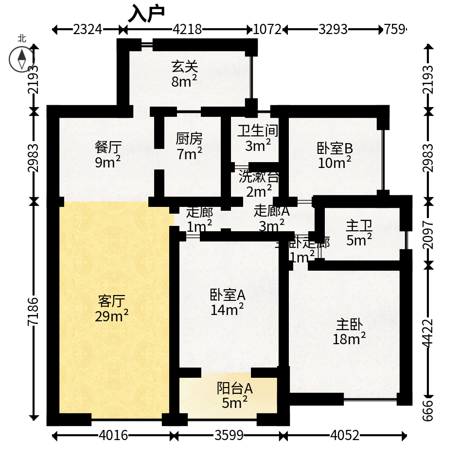 中建芙蓉嘉苑  3室2厅2卫   140.00万户型图