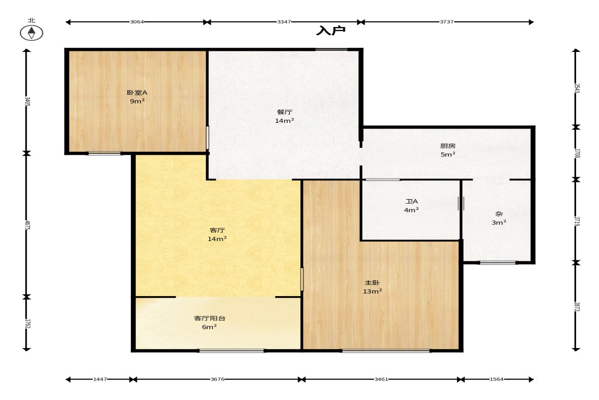 华韵城市海岸(城市水岸苑) 2室2厅1卫 98.0万 华韵城市海岸(城市水岸苑) 2室2厅1卫 98.0万户型图