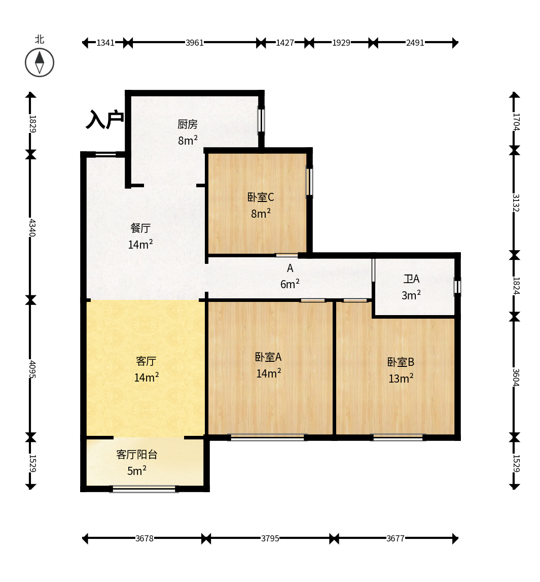 钰龙天下二期（钰龙佳园）  1室0厅0卫    245.0万户型图
