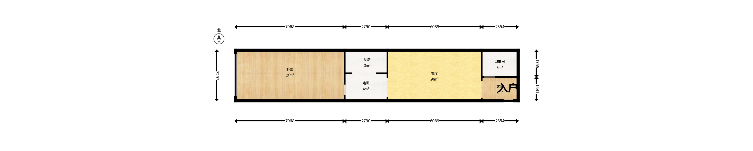 中建芙蓉嘉苑  1室1厅1卫   38.00万户型图