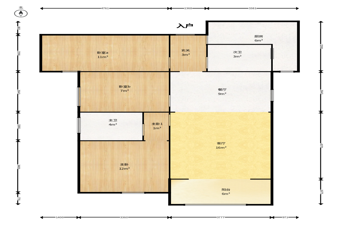 中国铁建梅溪青秀二期  3室2厅2卫    115.0万户型图
