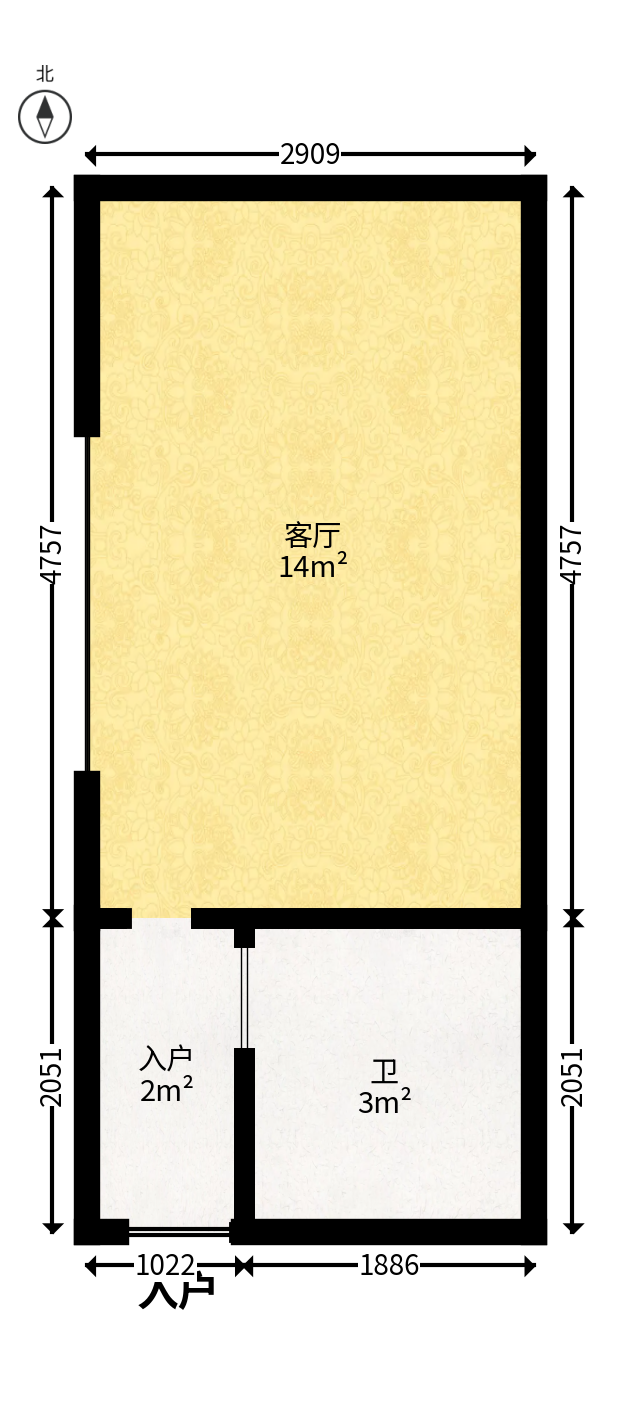 爱都（IDO）  1室1厅1卫   15.80万户型图