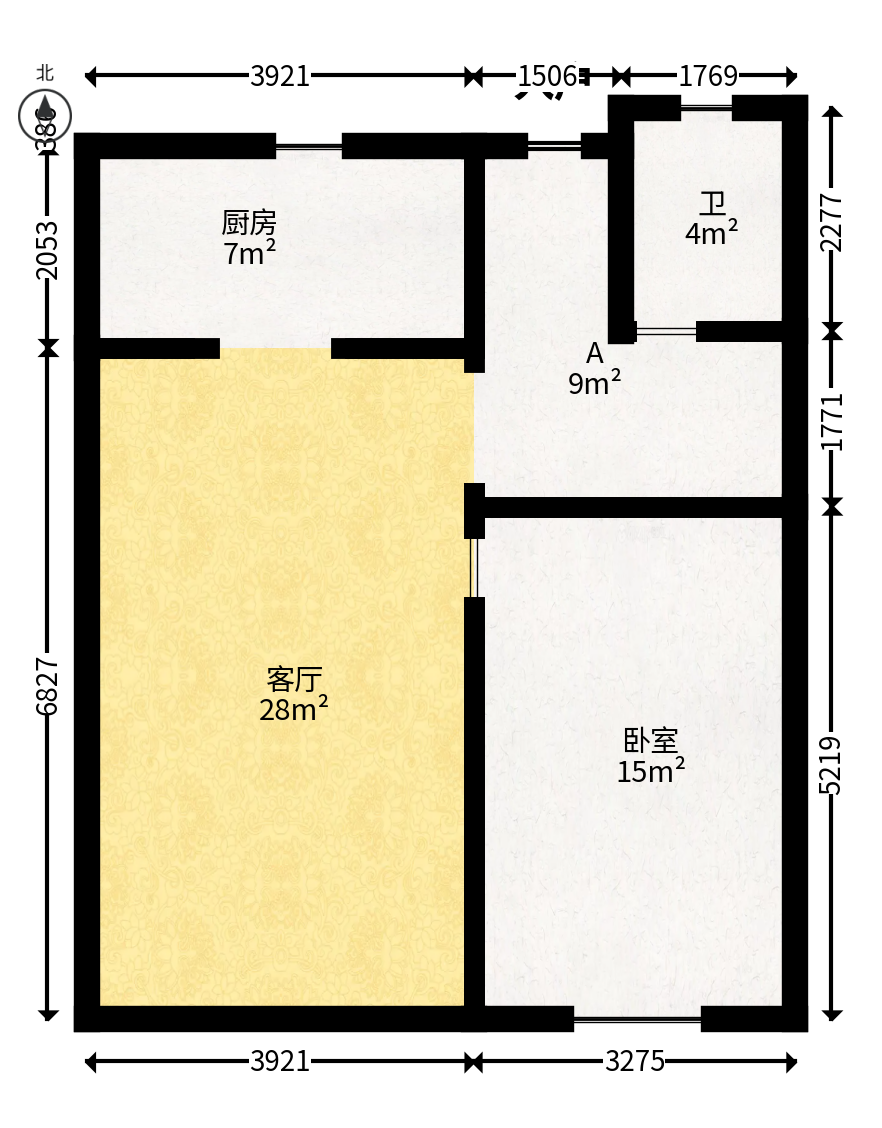 星湖湾二期高层  4室2厅2卫   110.00万户型图