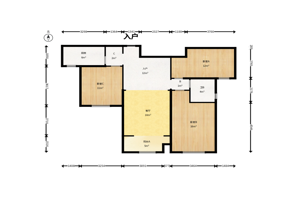 保利城(中航城国际社区、郡原美村) 1室0厅0卫 68.0万 保利城(中航城国际社区、郡原美村) 1室0厅0卫 68.0万户型图
