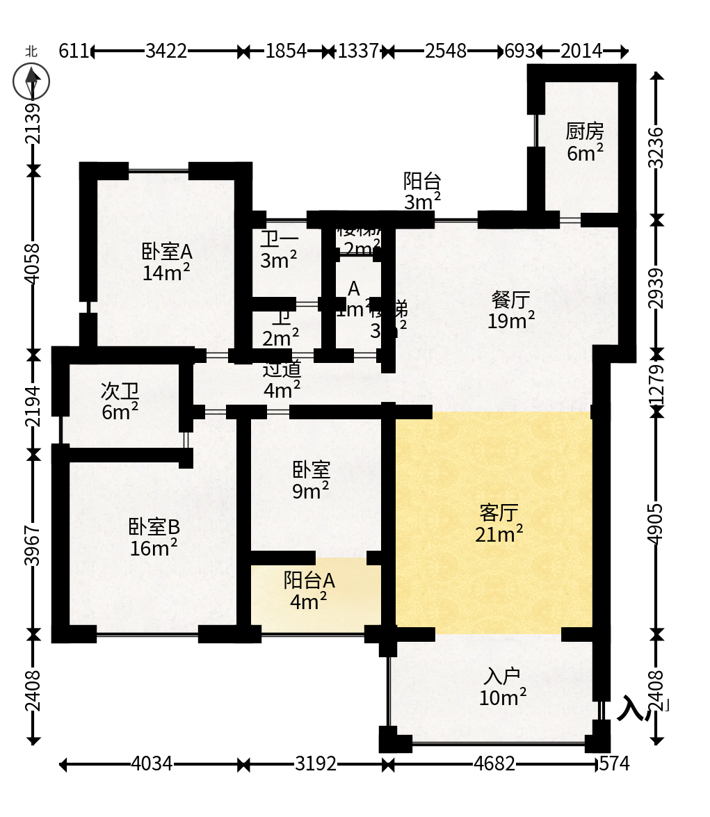 星湖湾一期洋房  7室2厅4卫    328.0万户型图