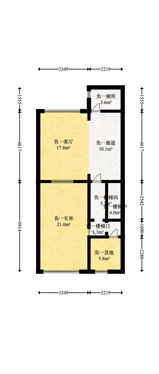 中天山语林居  5室3厅3卫   268.00万户型图