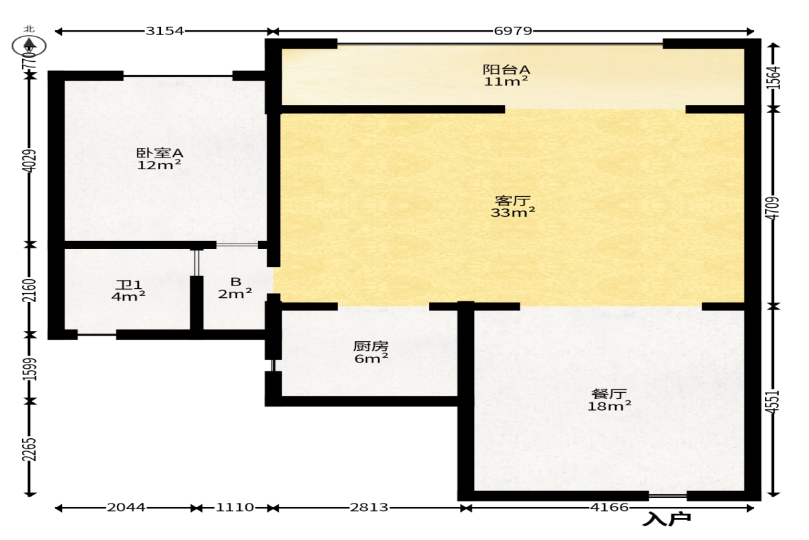 建发玖洲观澜  4室2厅2卫   162.00万户型图
