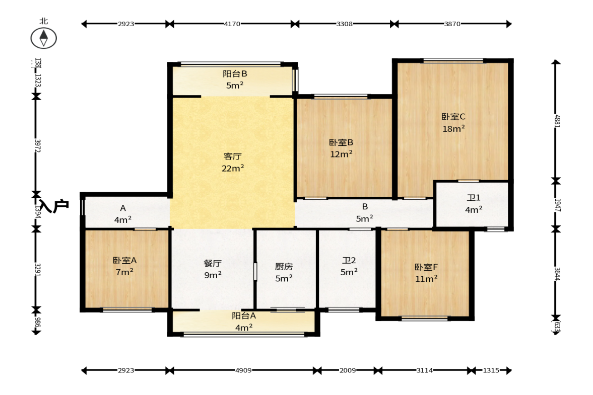 绿地长沙城际空间站（绿地新里佳苑）  4室3厅3卫   168.00万户型图