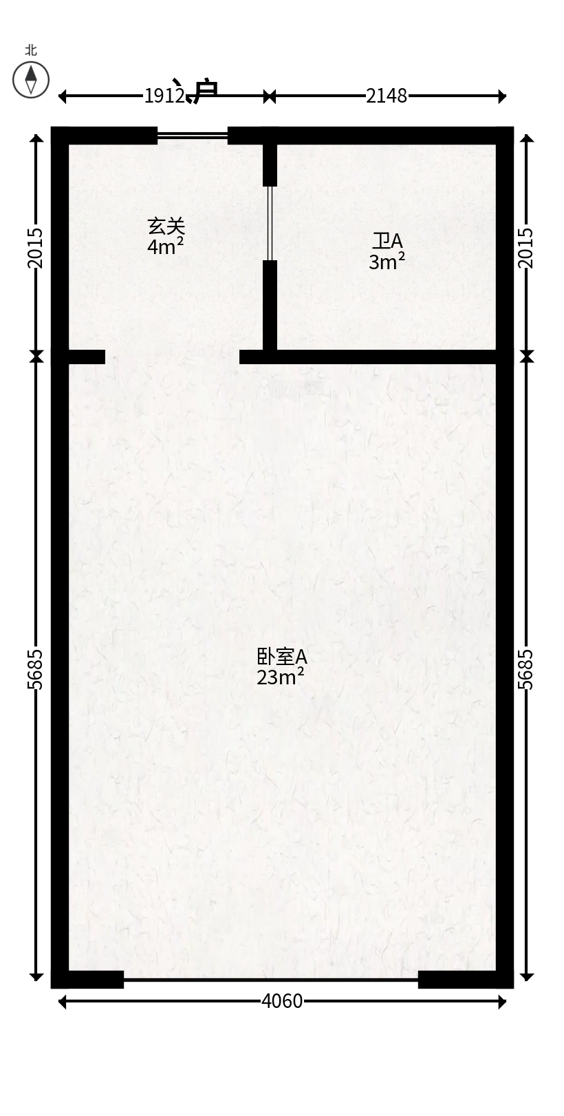 当代滨江MOMA  1室1厅1卫   30.00万户型图