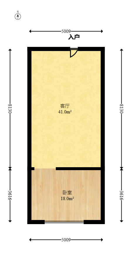 钱隆世家  1室0厅0卫    41.8万户型图