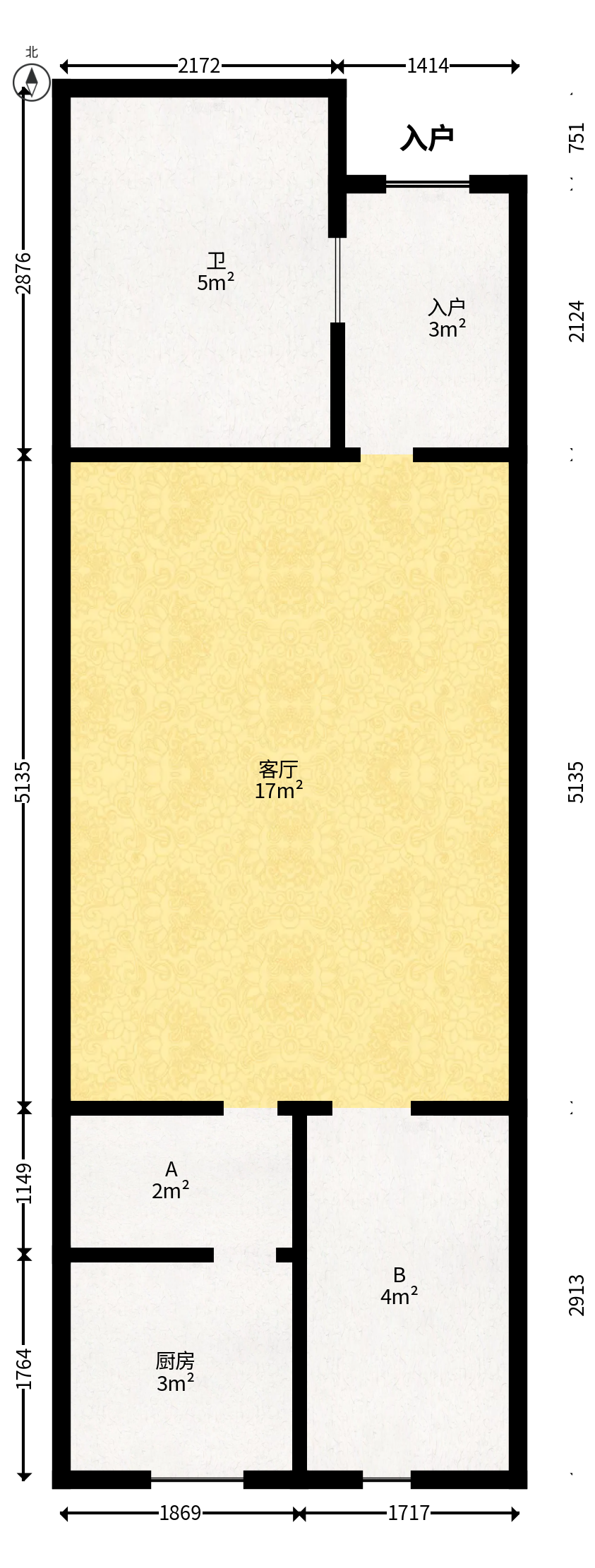 尚都花园城  1室1厅1卫   17.80万户型图
