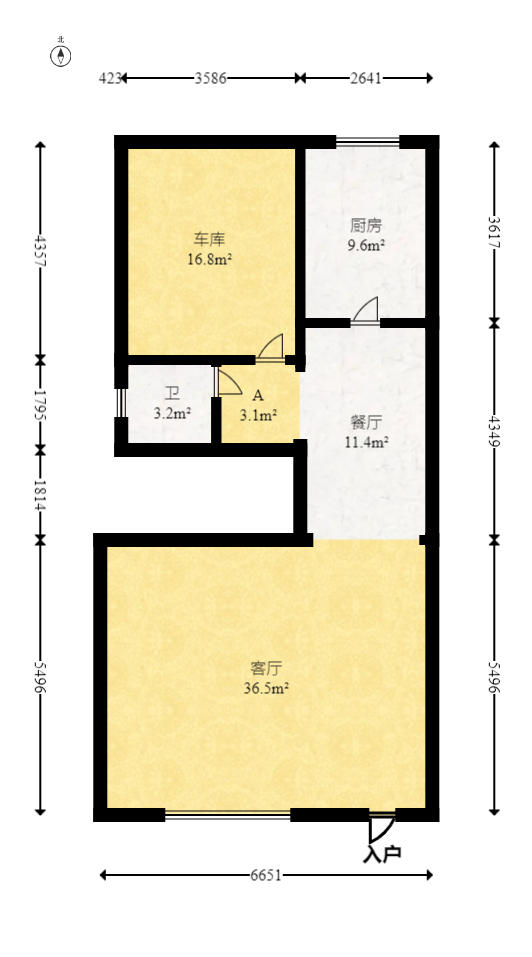御景龙城  5室3厅3卫   260.00万户型图