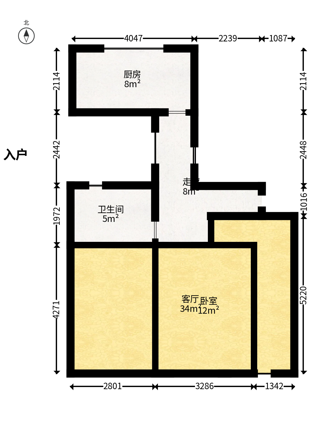 芙蓉万国城MOMA（卓越汇富苑）  4室2厅3卫   242.00万户型图