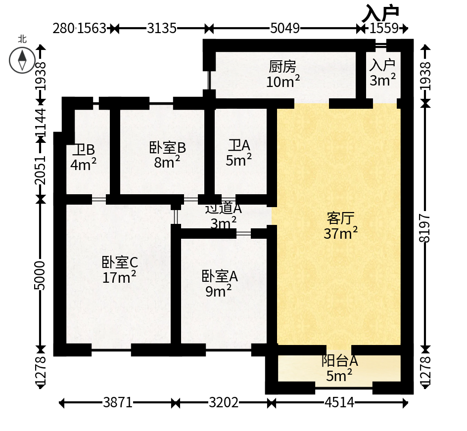 碧桂园南城首府（东宸林海）  1室0厅0卫   145.00万户型图