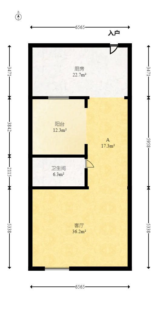 佳兆业水岸新都  5室3厅2卫   230.00万户型图