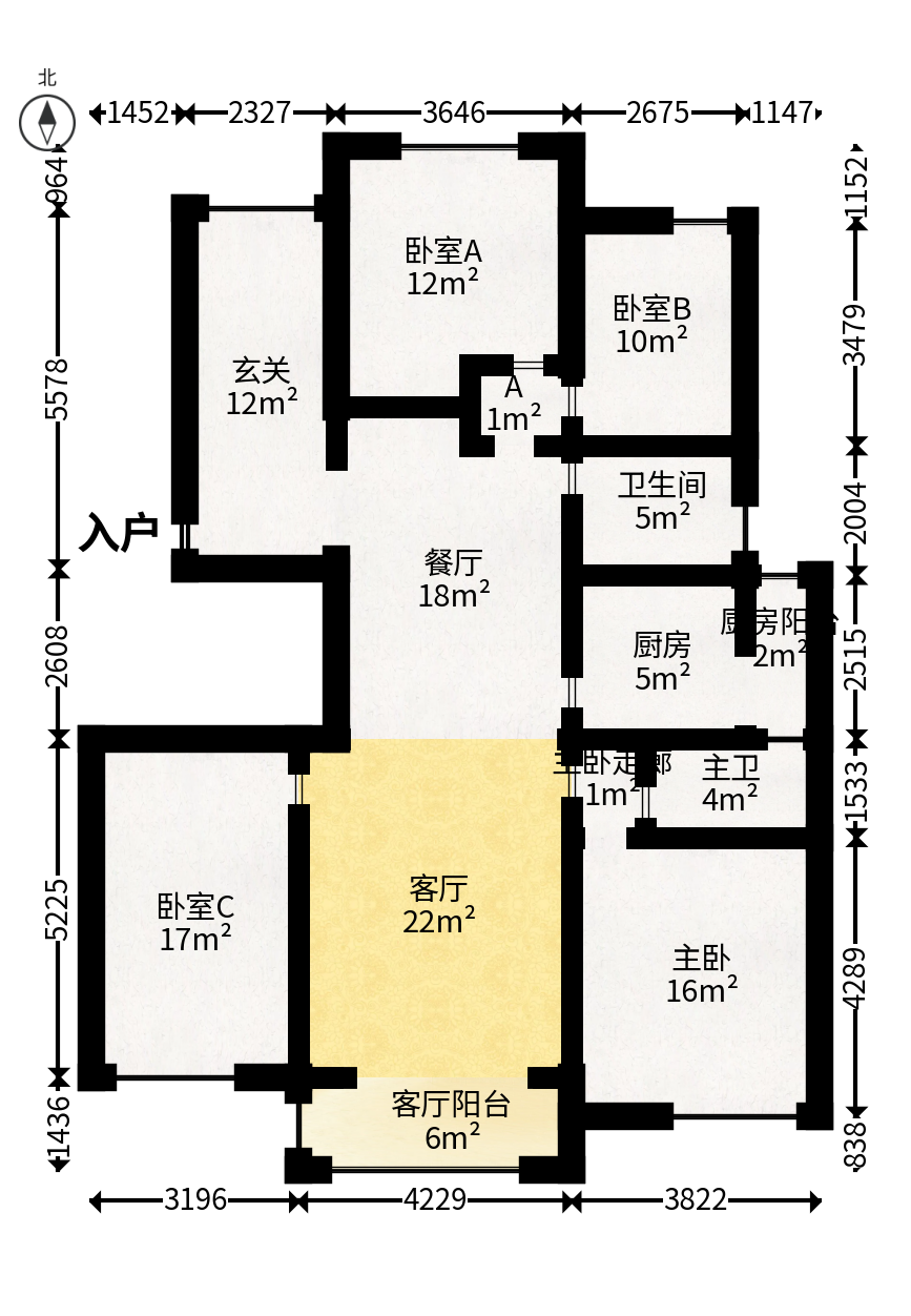 夏威夷碧水春城（碧桂园城市花园）  4室2厅2卫   148.00万户型图