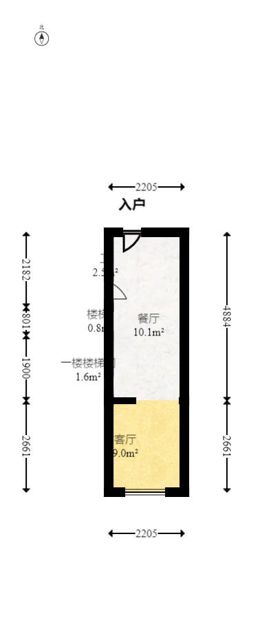 福晟翡翠湾  2室2厅1卫   41.00万户型图