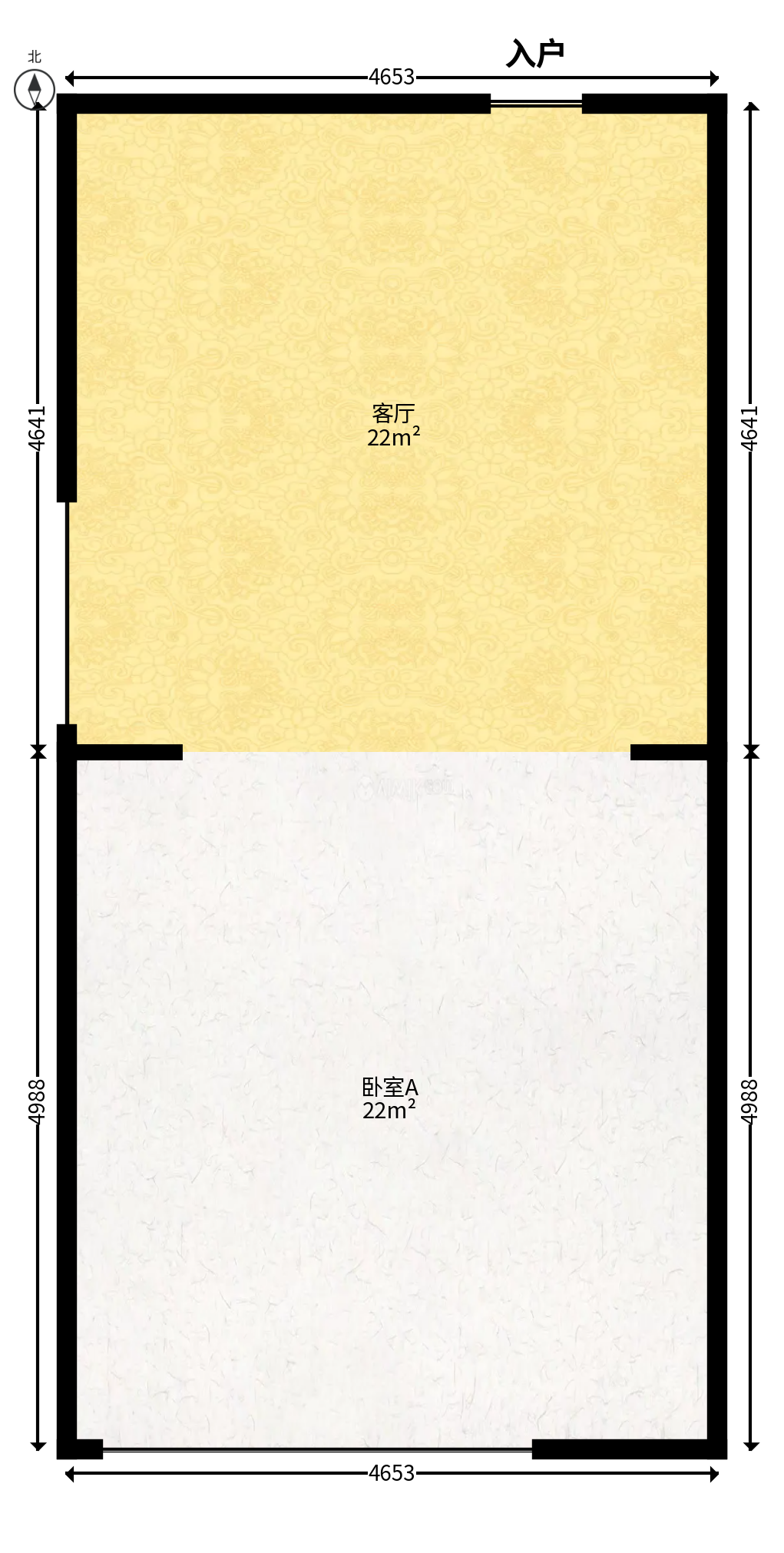 佳兆业云顶都汇  2室1厅1卫   29.80万户型图