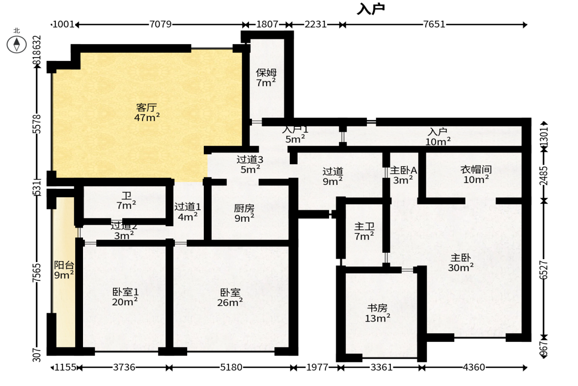 金烨融府  2室1厅1卫   107.00万户型图