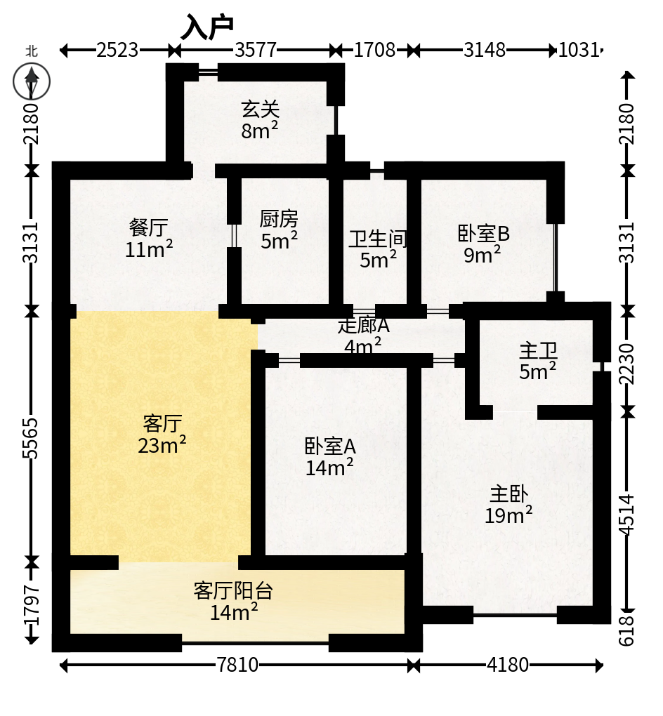 中建芙蓉嘉苑  3室2厅2卫   120.00万户型图