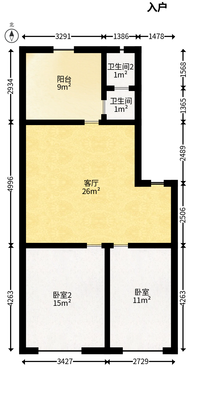 华湘安置小区  8室6厅3卫   210.00万户型图