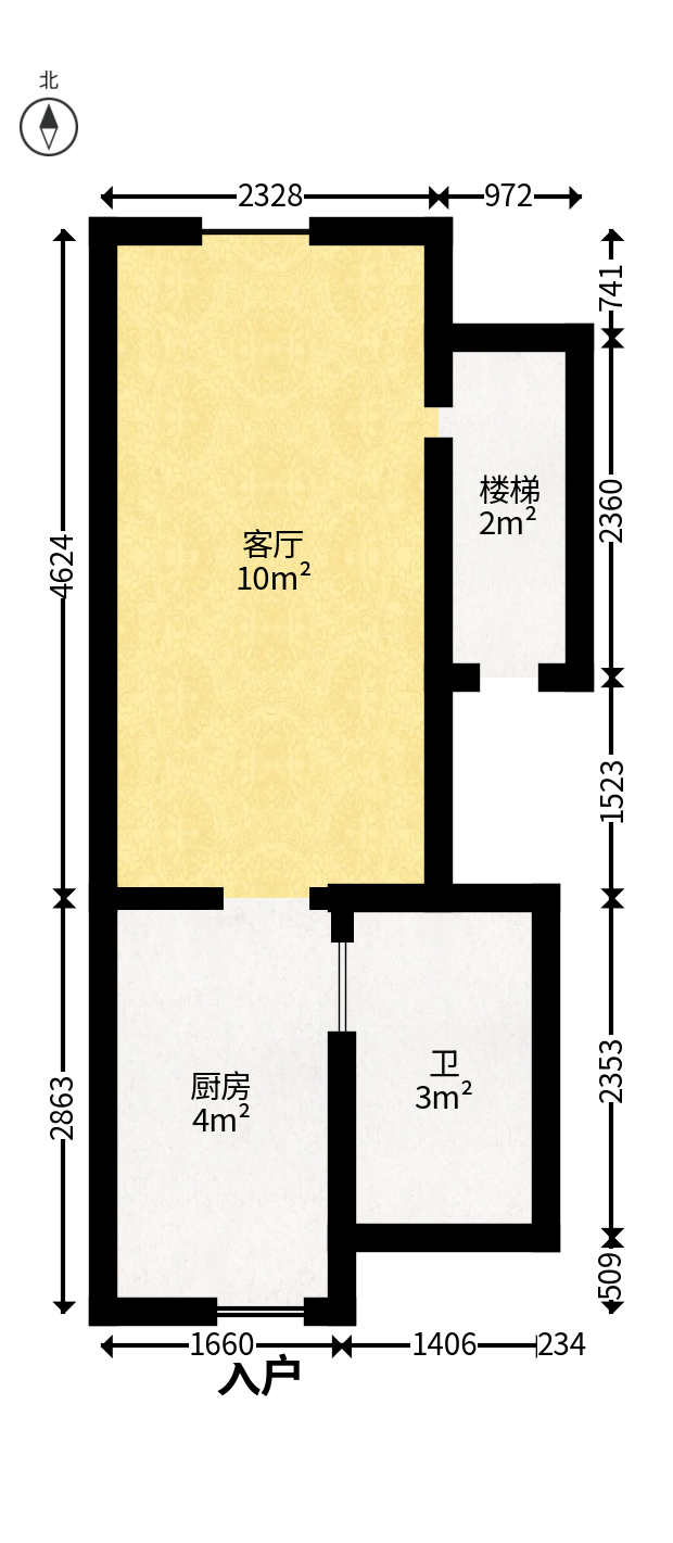 新长海漓湘悦  1室1厅1卫   24.80万户型图