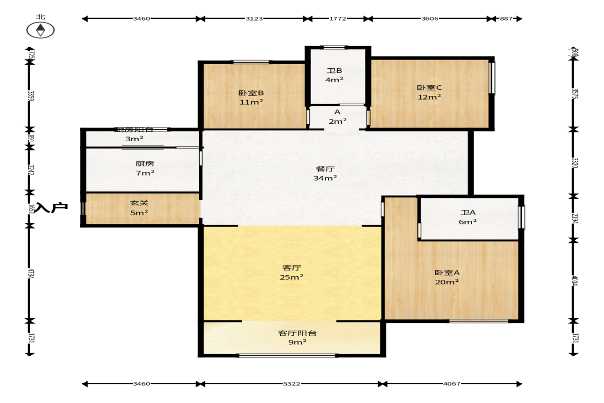 南山雍江汇(滨江国际新城) 4室2厅1卫 209.0万 南山雍江汇(滨江国际新城) 4室2厅1卫 209.0万户型图