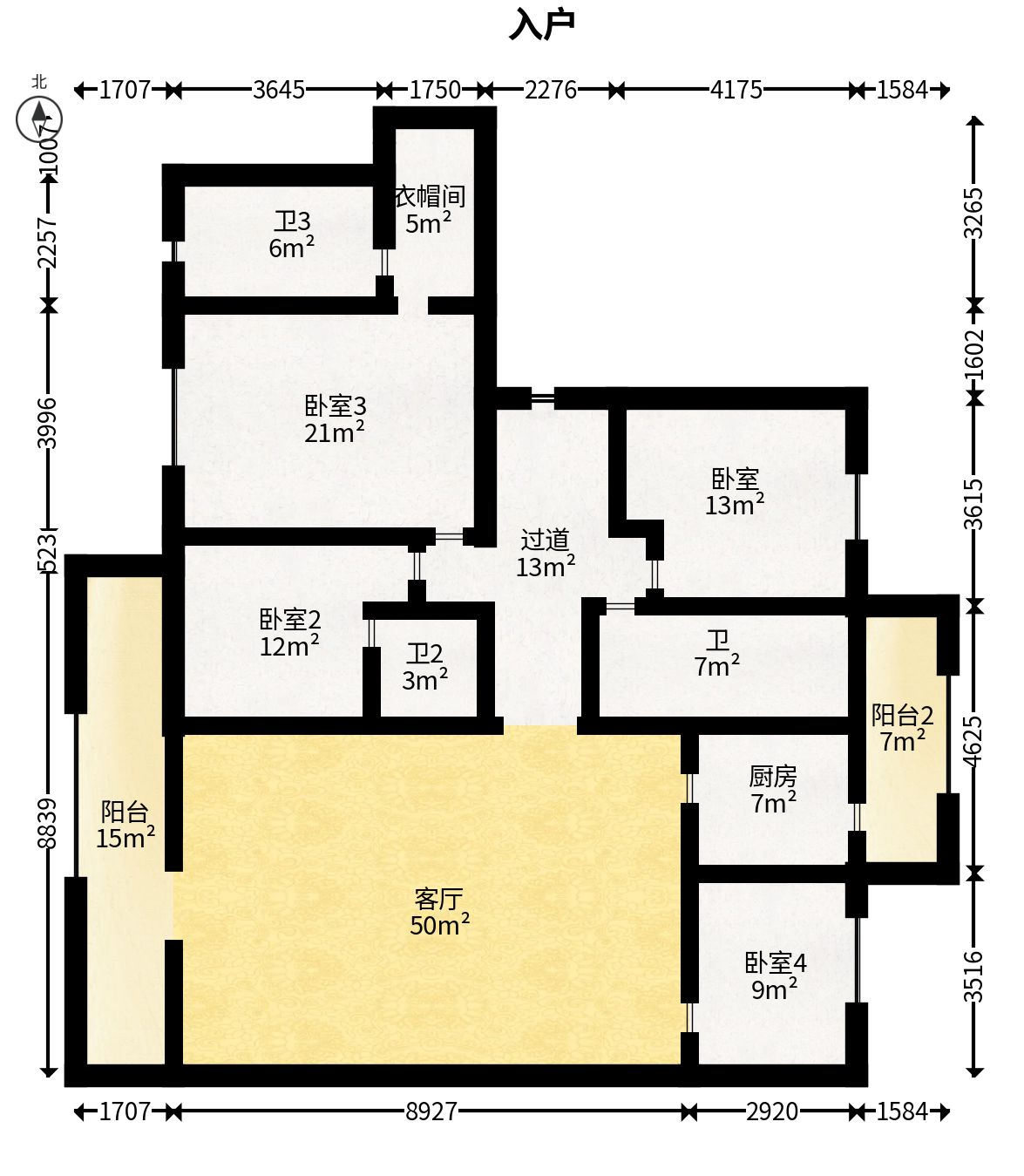 北京御园三期（瑞和鹿鸣府）  5室2厅2卫   378.00万户型图