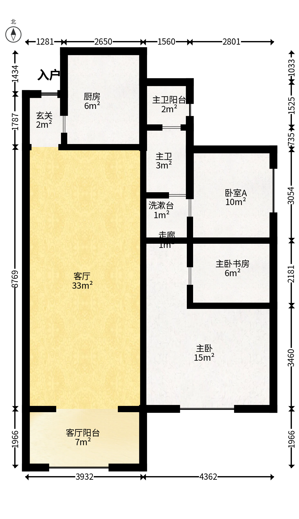 鑫远悦城（鑫远悦时代）  3室2厅1卫   85.00万户型图