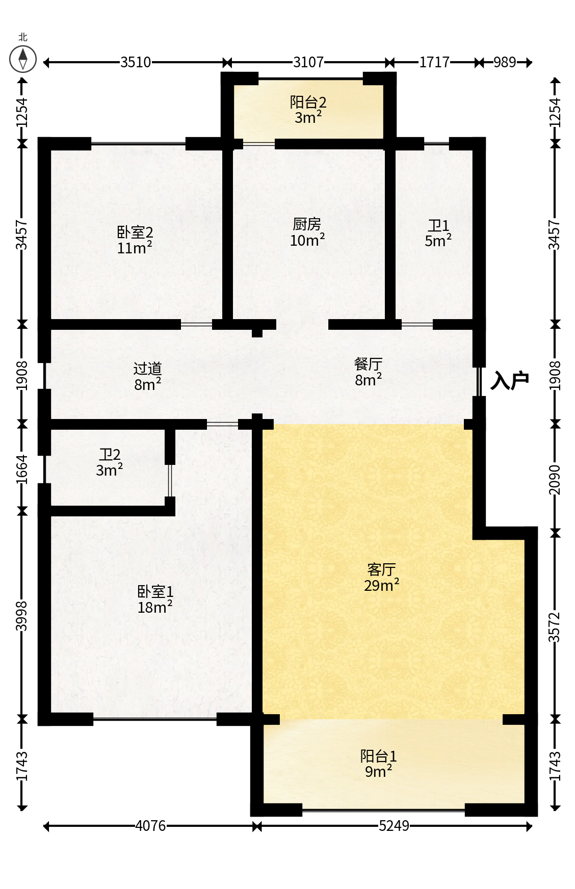 润和谷山郡（悦禧山庄水榭花都）  4室3厅4卫   230.00万户型图