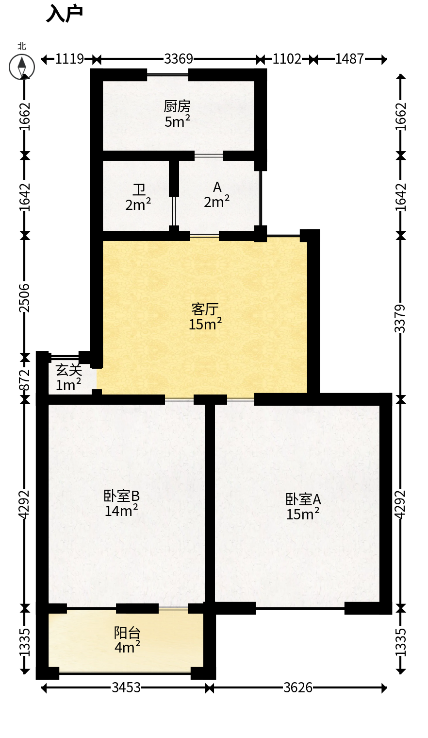 雅雀湖小区  2室0厅0卫   48.00万户型图