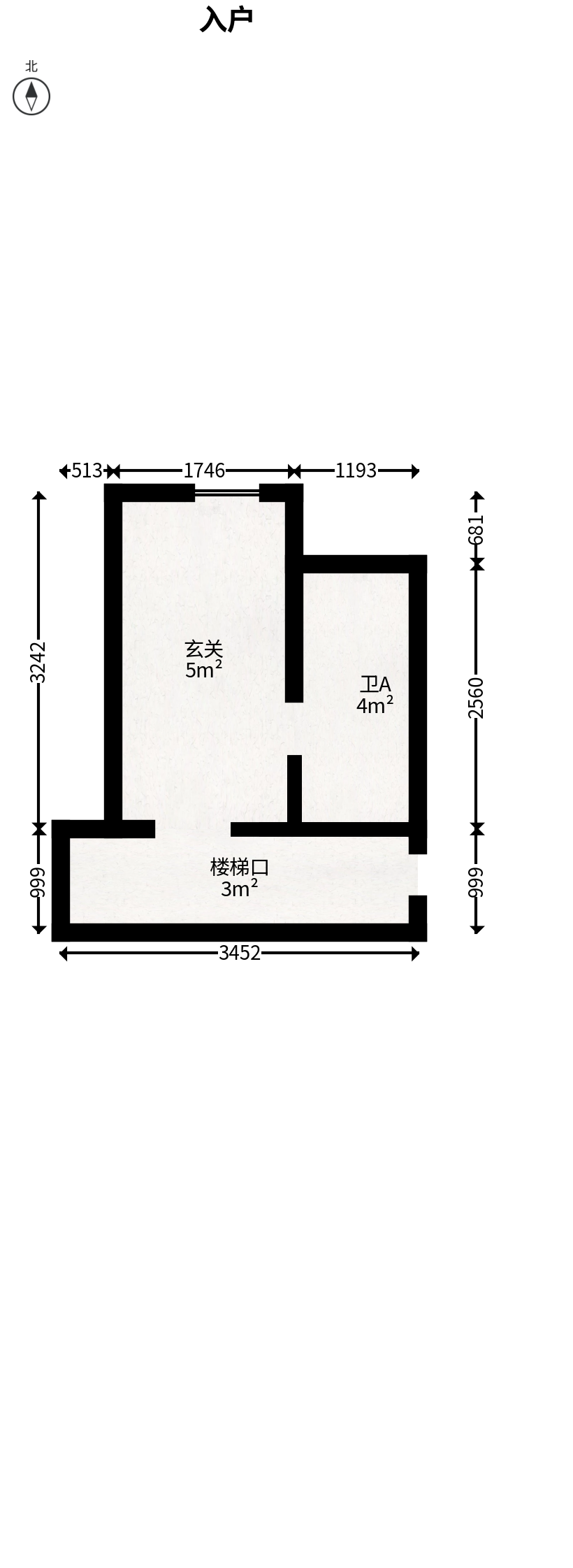 保利天禧EF区  2室1厅1卫   68.00万户型图