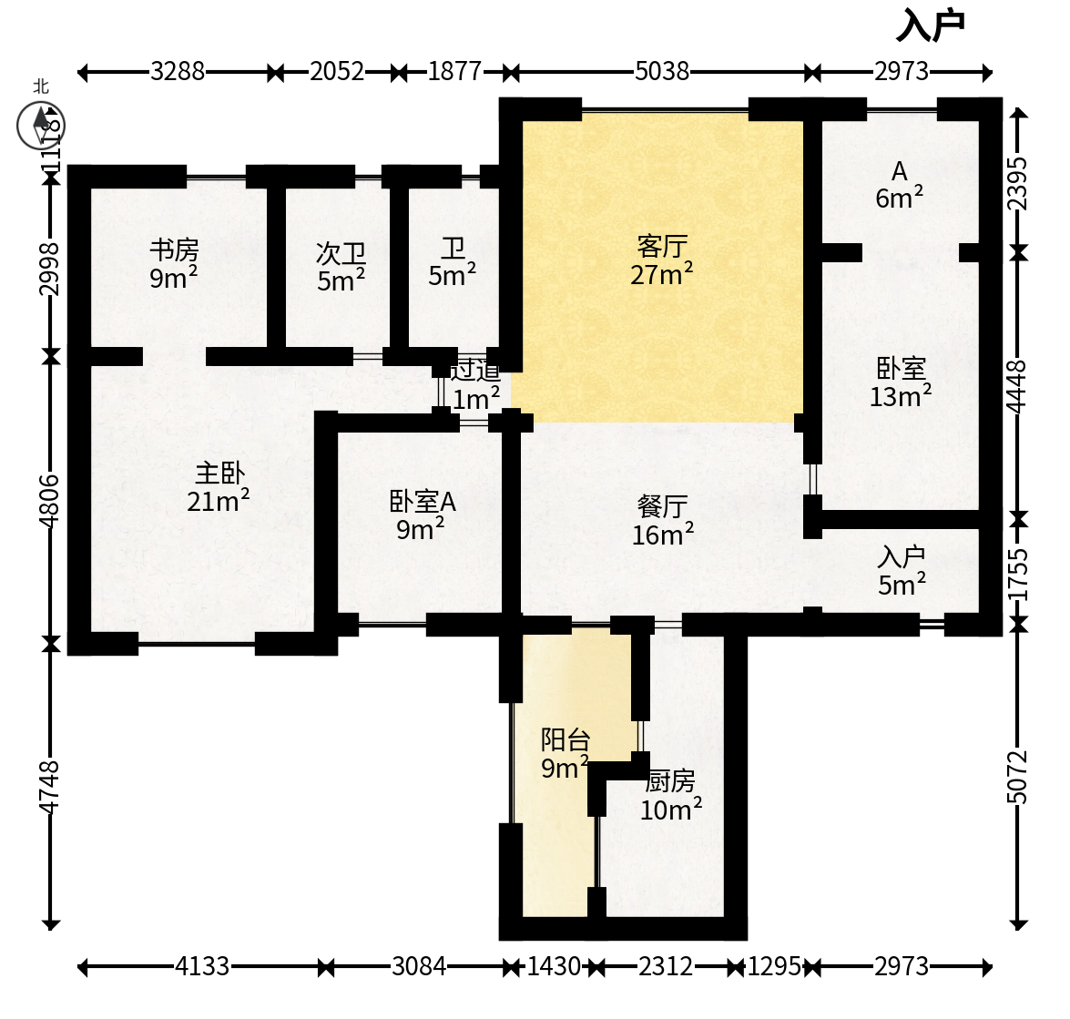 碧桂园威尼斯城  3室2厅2卫   128.00万户型图