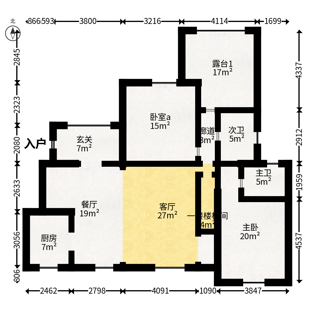 中冶中央公园  5室2厅3卫   238.00万户型图