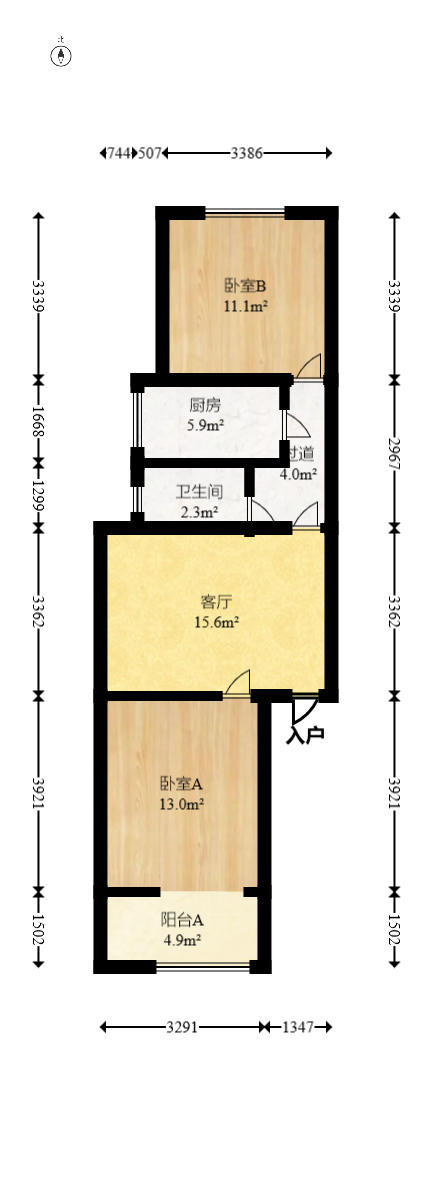 上人民医院宿舍/省人民医院宿舍（产权下麻园湾77号）  1室0厅0卫   45.00万户型图