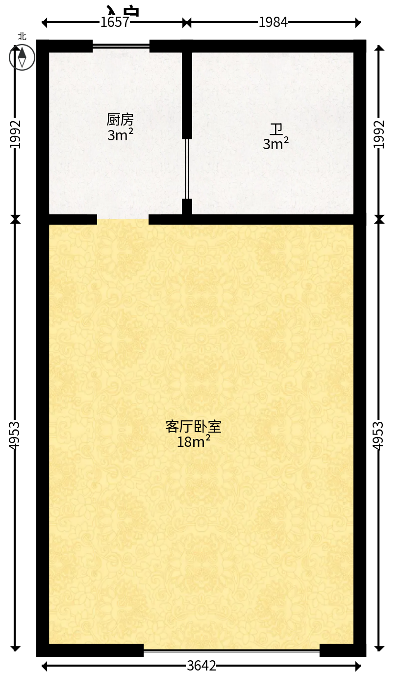 梅溪鑫苑名家  1室0厅0卫   22.00万户型图