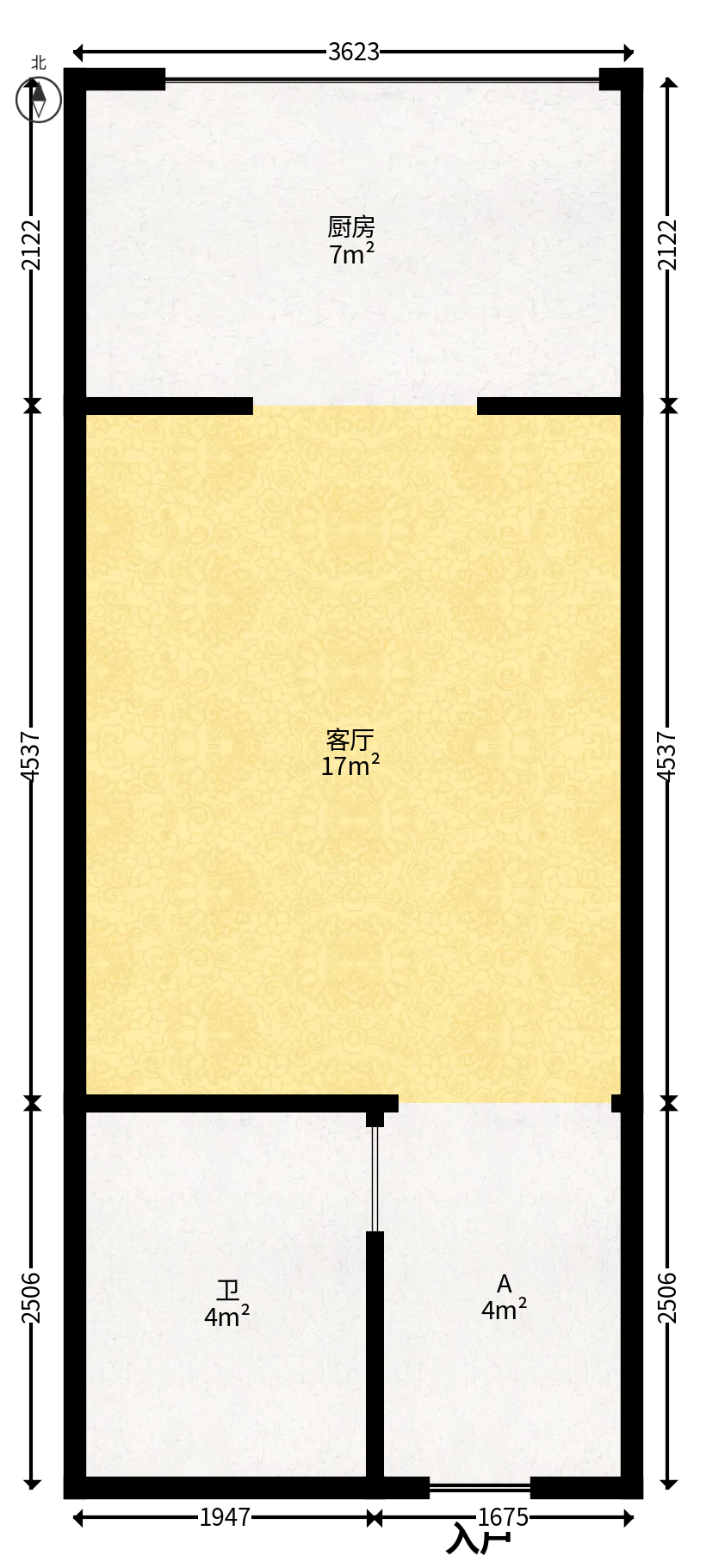 爱都（IDO）  1室1厅1卫   28.00万户型图
