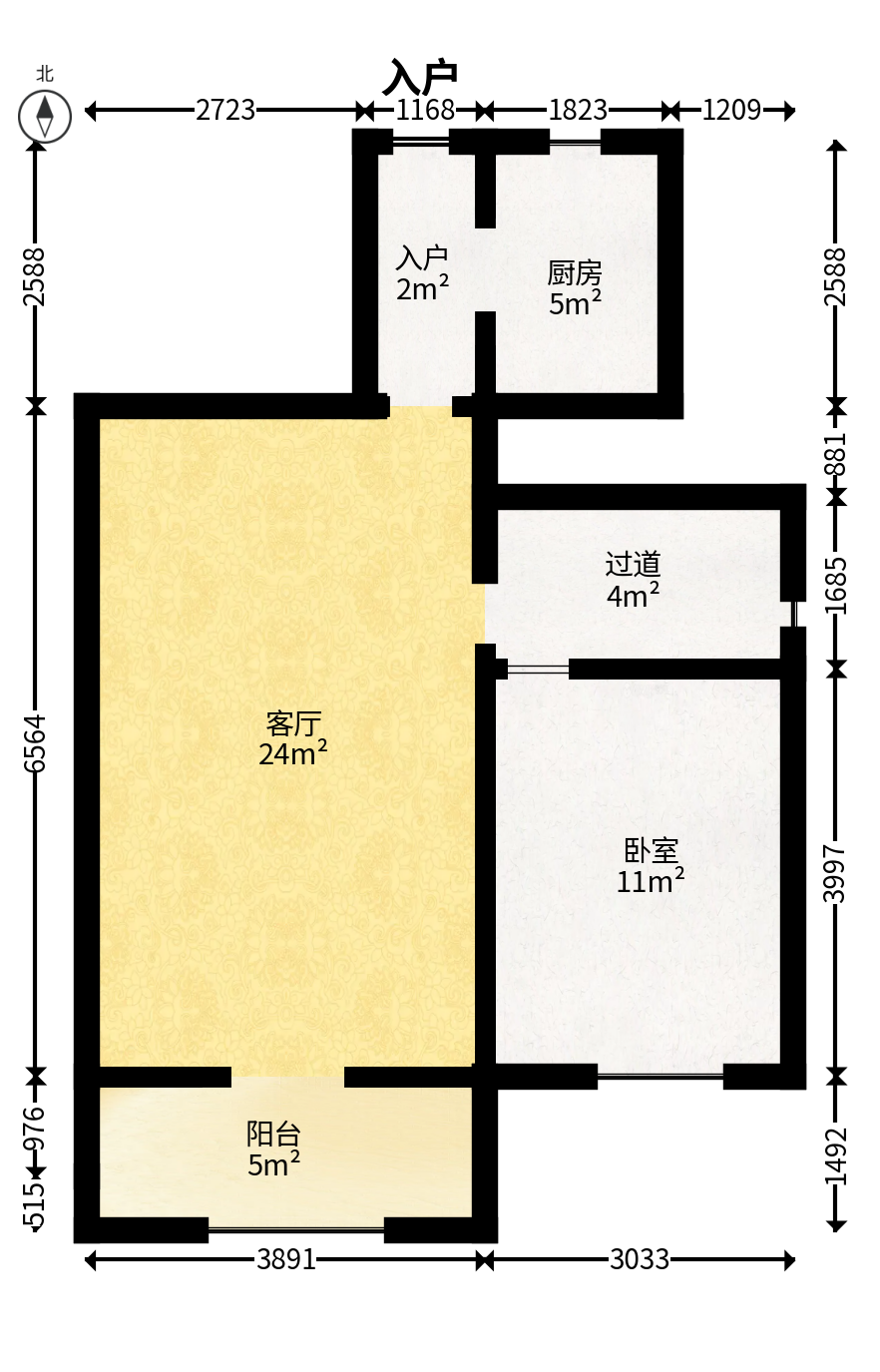 澳海澜庭  4室2厅2卫   76.00万户型图