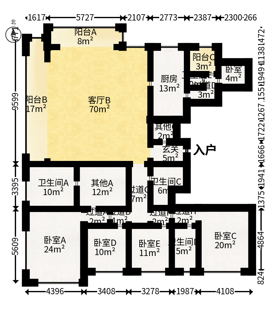 万科紫台  5室2厅4卫   515.00万户型图