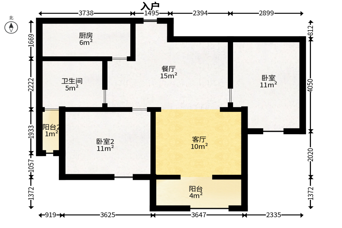 紫御江山  1室0厅0卫   68.00万户型图