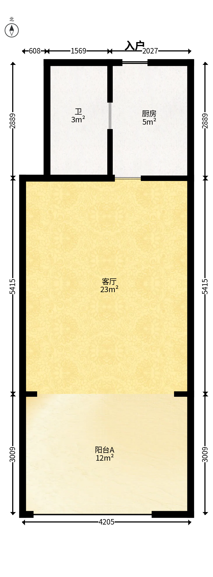 中建嘉和城  1室0厅0卫   28.00万户型图