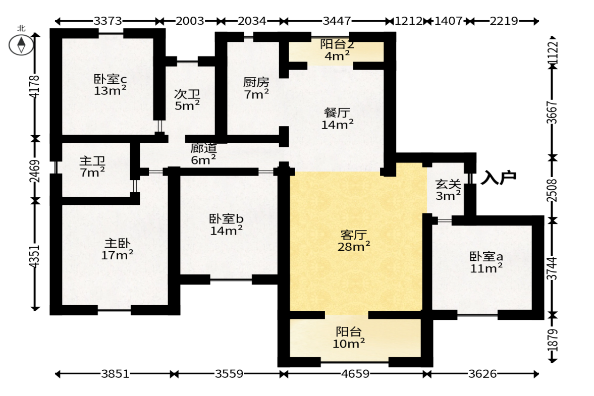 惠天然梅岭国际  1室0厅0卫   240.00万户型图