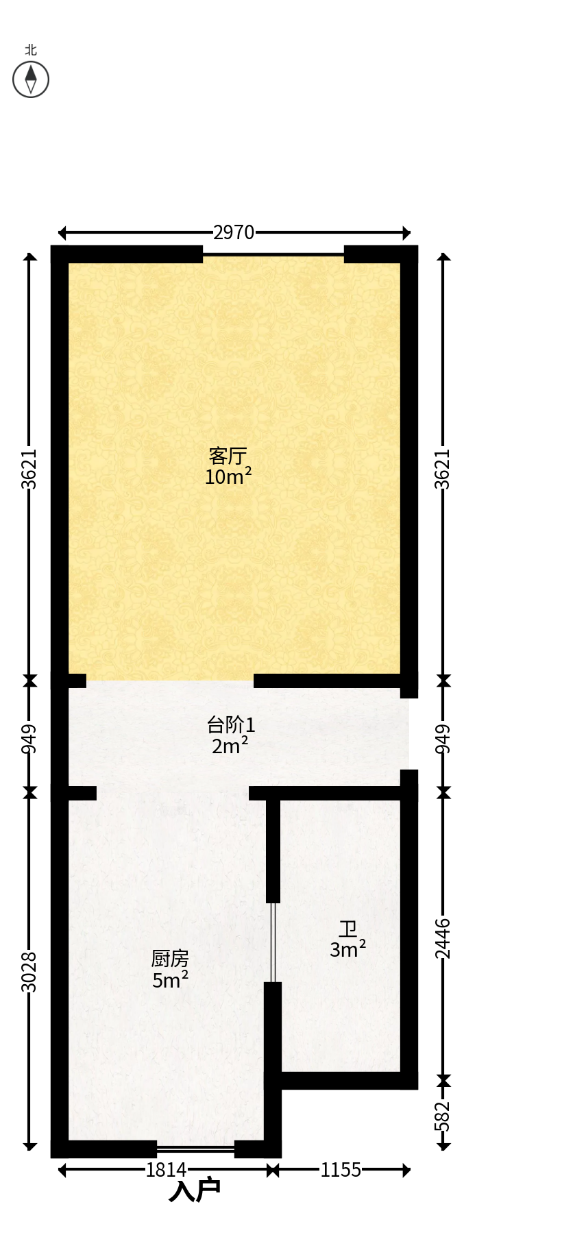 华润翡翠府  1室0厅0卫   38.80万户型图