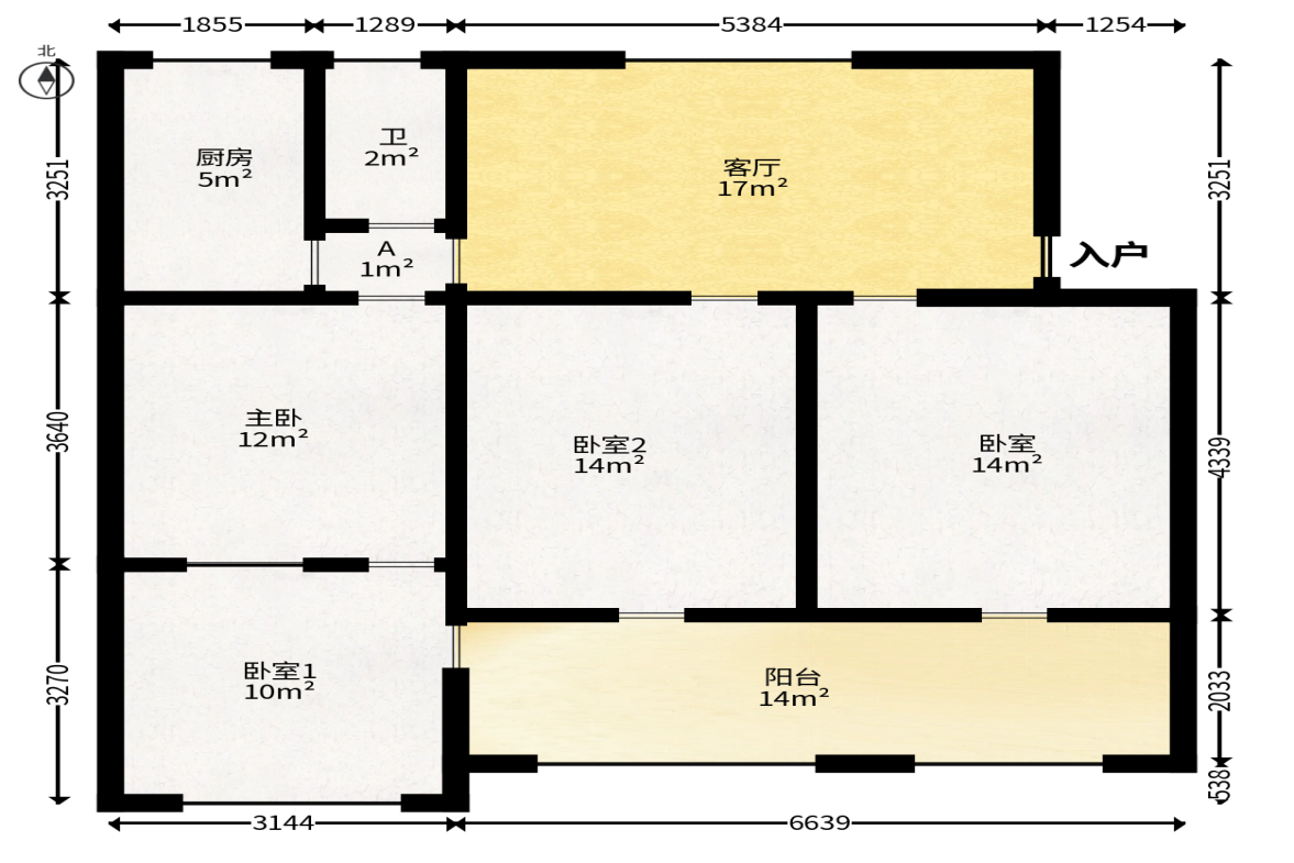 邮电新村  4室2厅1卫   63.60万户型图