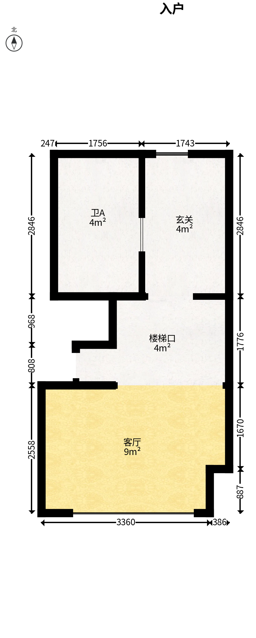 龙湖铂金岛  1室0厅0卫   60.00万户型图