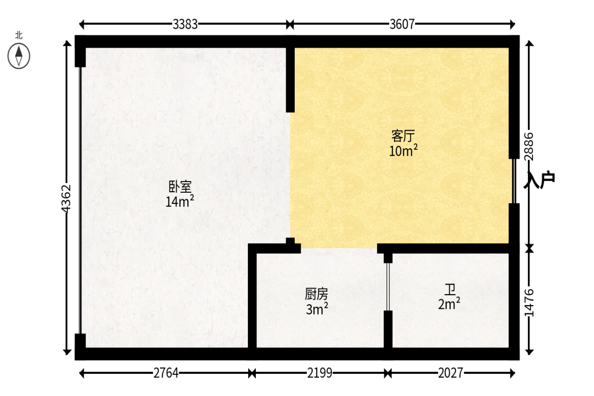 未来城科学家园  1室1厅1卫   38.00万户型图