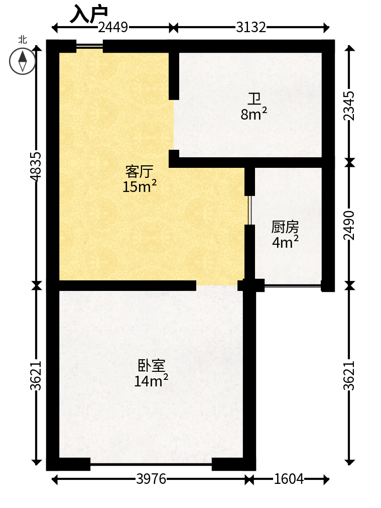 恒大雅苑  1室0厅0卫   58.00万户型图