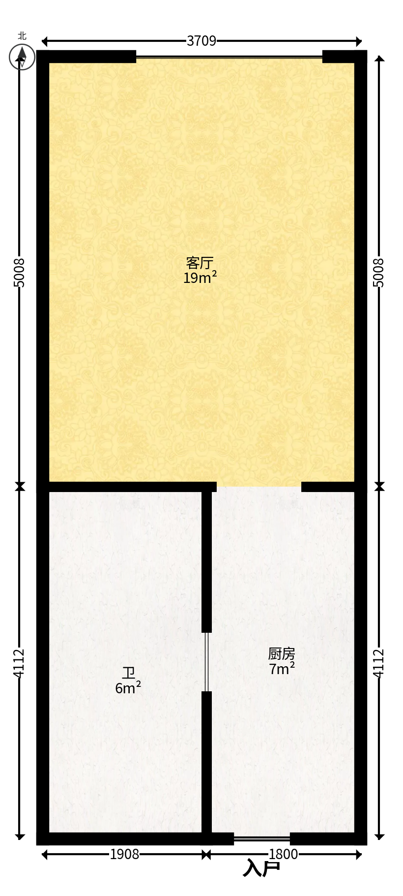 弘阳时光里  2室1厅1卫   39.00万户型图